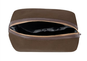 Show Me Love Brand Canvas and Leather Travel Toiletry Bag - SHOW ME LOVE