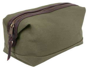 Show Me Love Brand Canvas and Leather Travel Toiletry Bag - SHOW ME LOVE